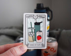 Three Of Cups Tarot Card Sticker