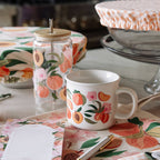 Peach Blossom Glass Can