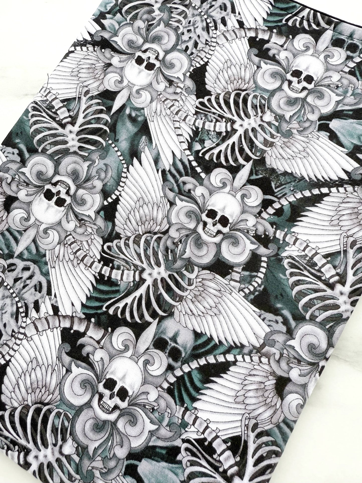Skeletons - padded book sleeve, kindle sleeve, book pouch
