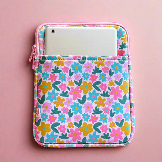 E-reader / Tablet Sleeve / Case / Book Sleeve - Sage Bloom