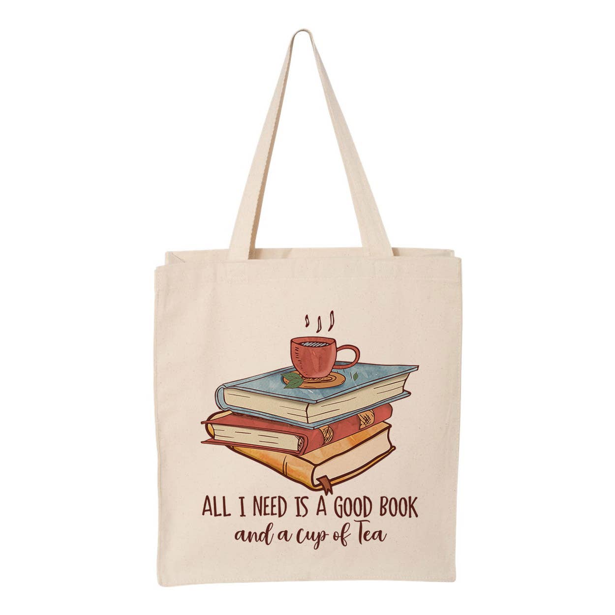 Good Book And A Cup Of Tea Tote Bag