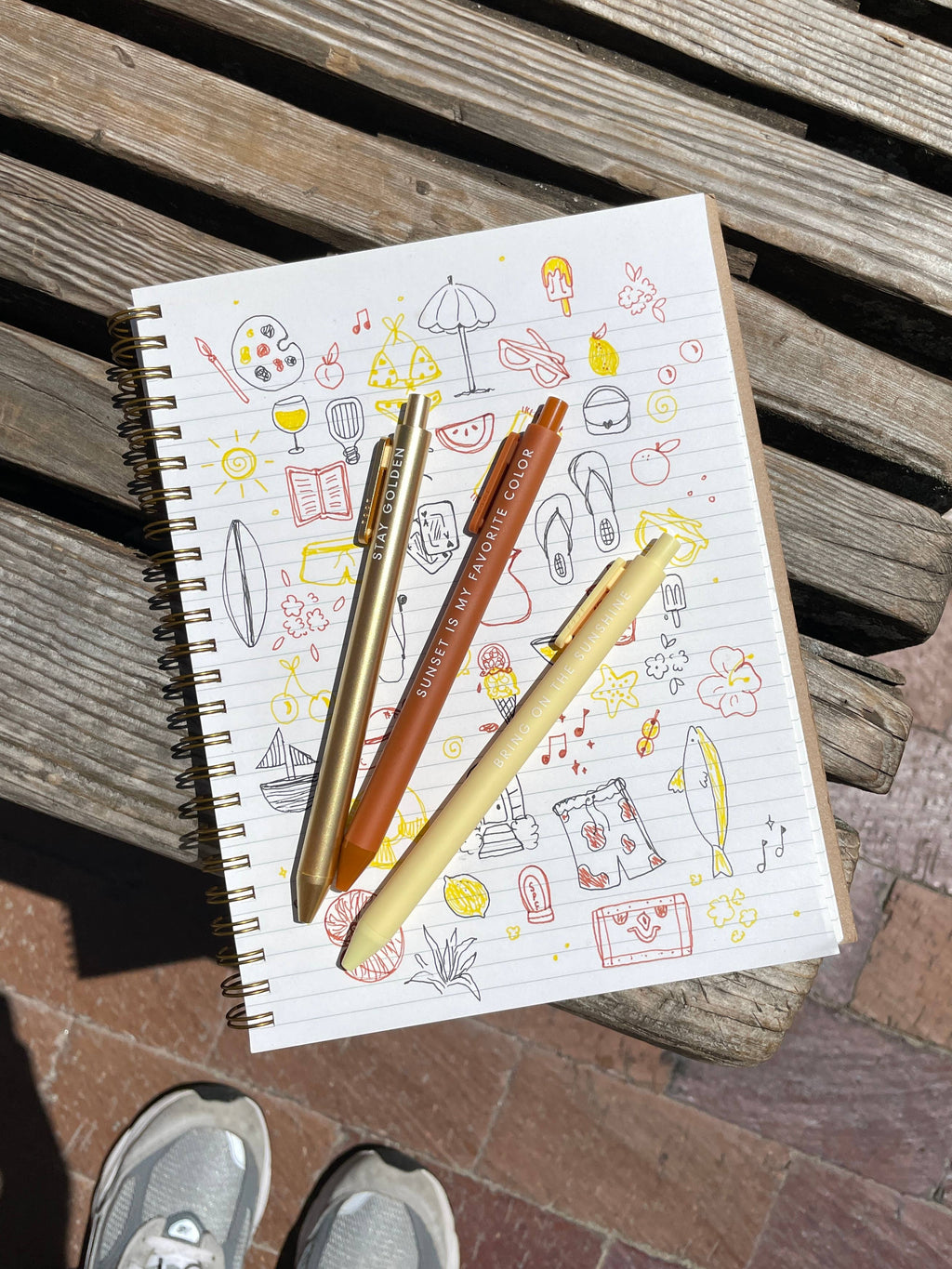 Sunshine Jotter Gel Pen: Set of 3