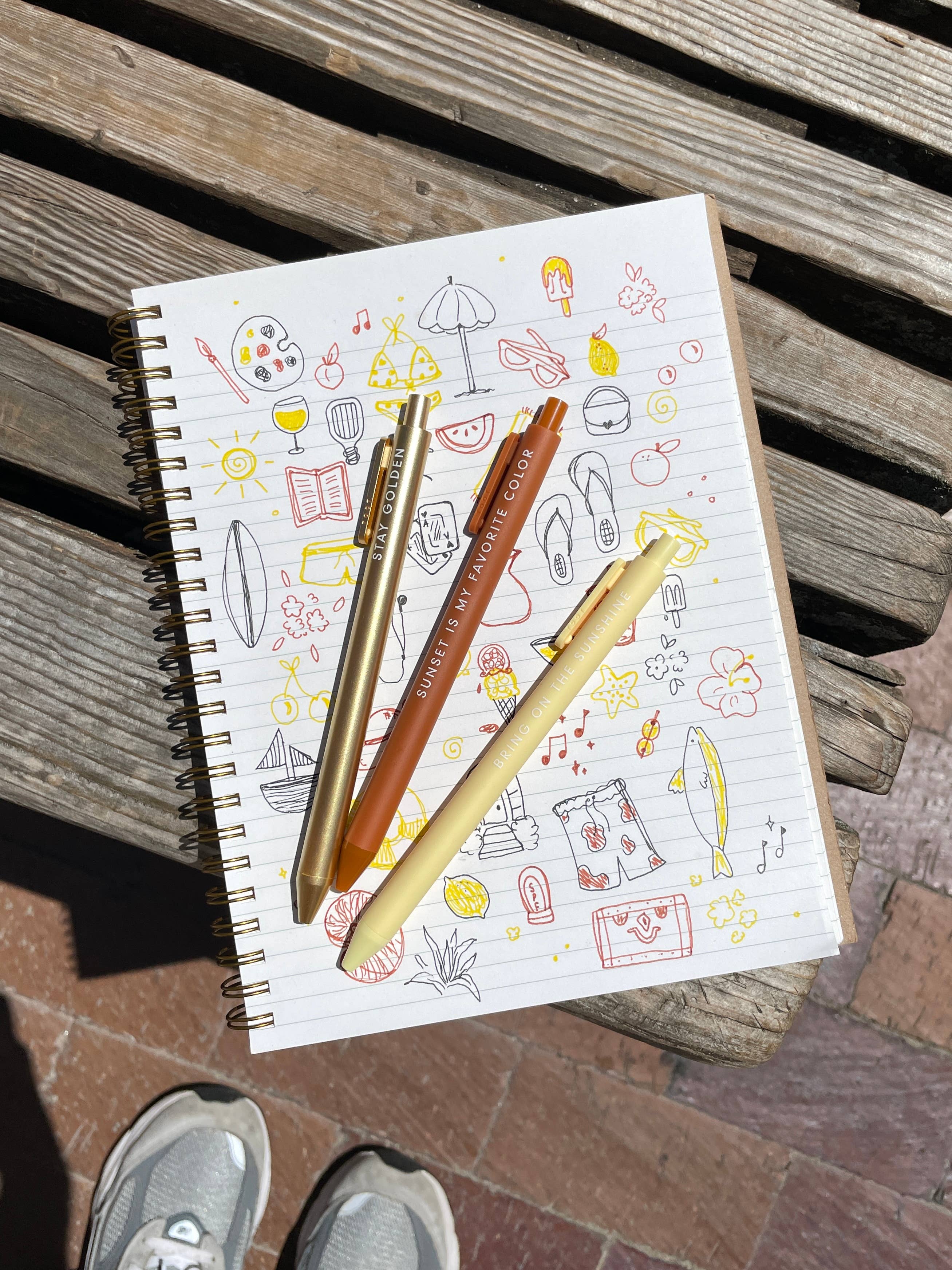 Sunshine Jotter Gel Pen: Set of 3