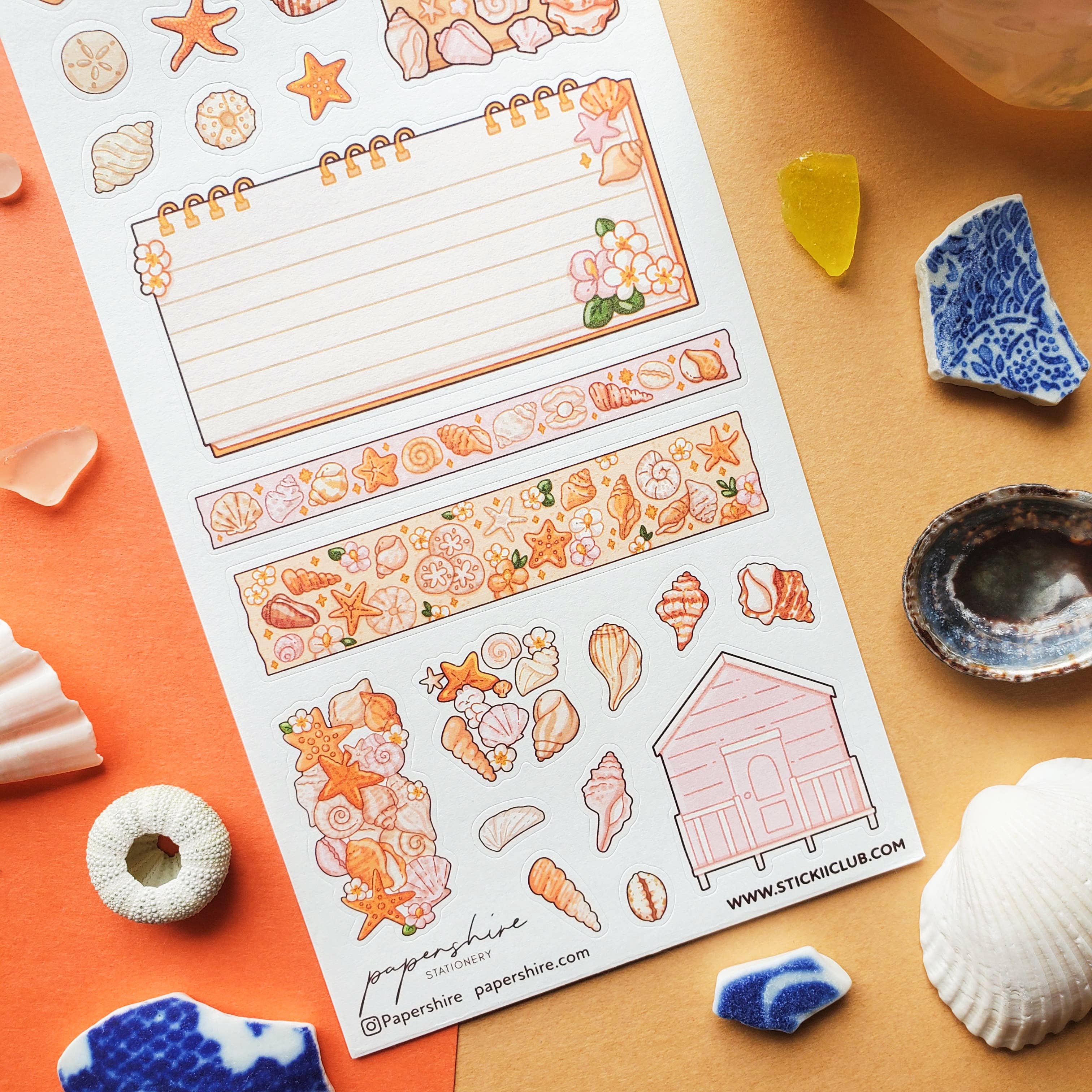 Seashell Splendor Sticker Sheet