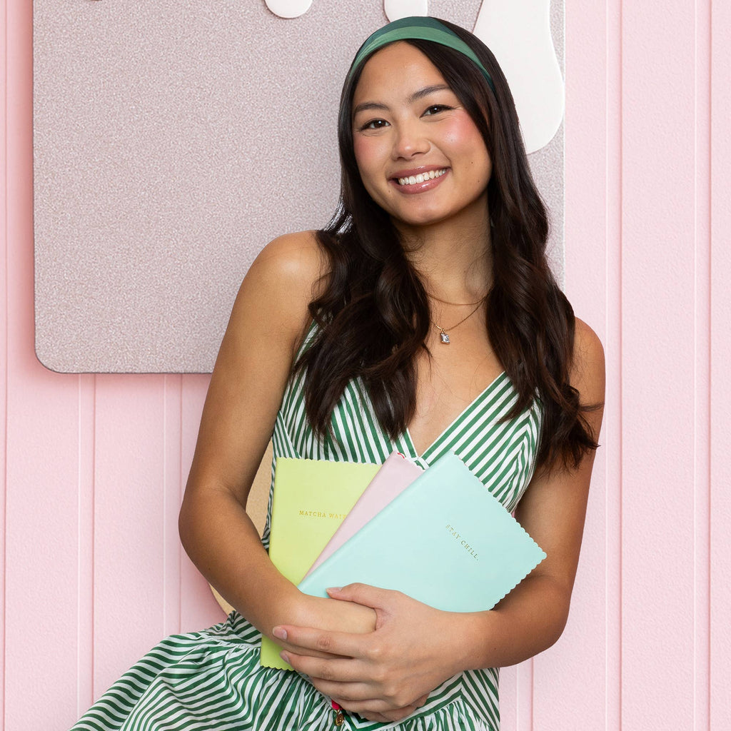 Matcha A5 Spumoni Swirls Scalloped Journal