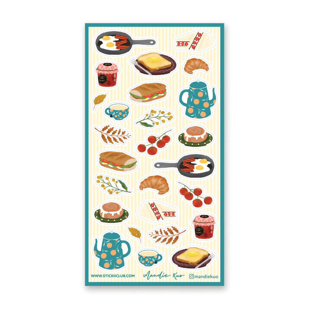 French Country Breakfast Sticker Sheet