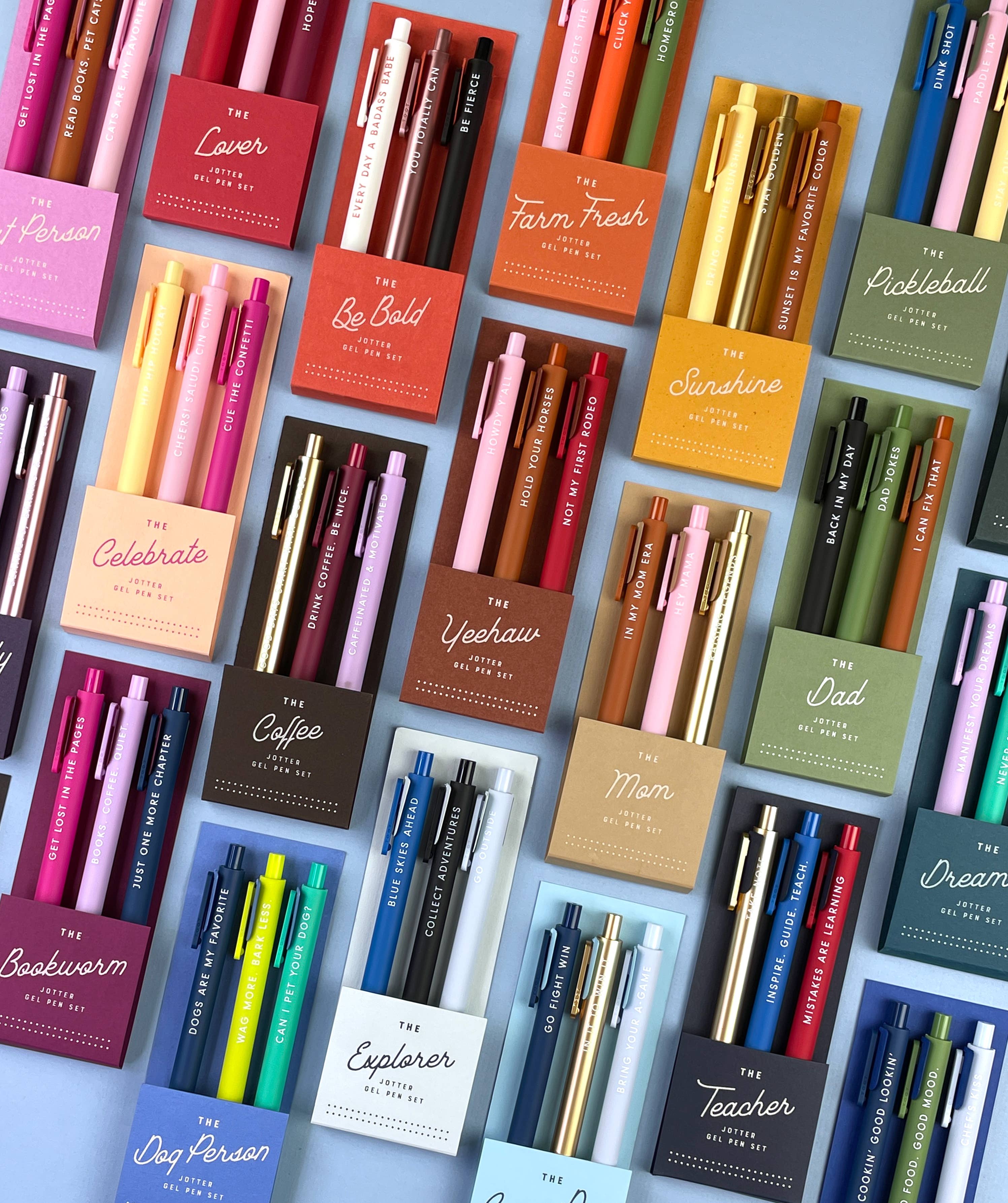 The Bookworm Jotter Gel Pen: Set of 3