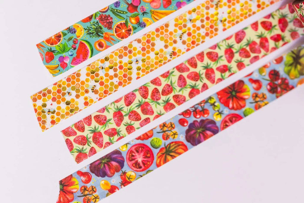 Farmer's Market - 4-Pack Washi Tape Roll Set